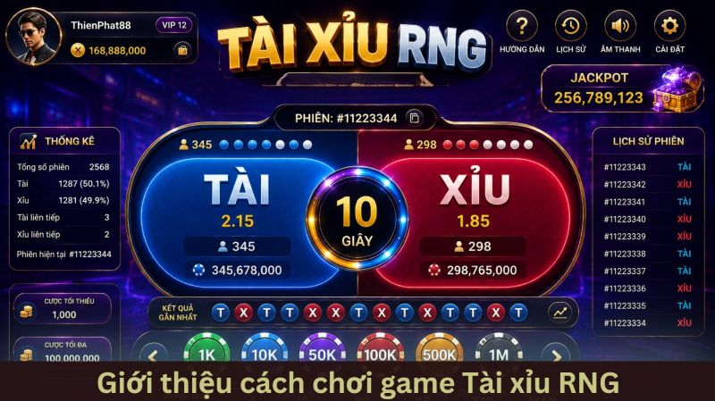 Tài xỉu RNG – Sân chơi xanh chín, cứ quay là trúng 2 Cách chơi tài xỉu RNG chi tiết tại các sòng bài thế hệ mới