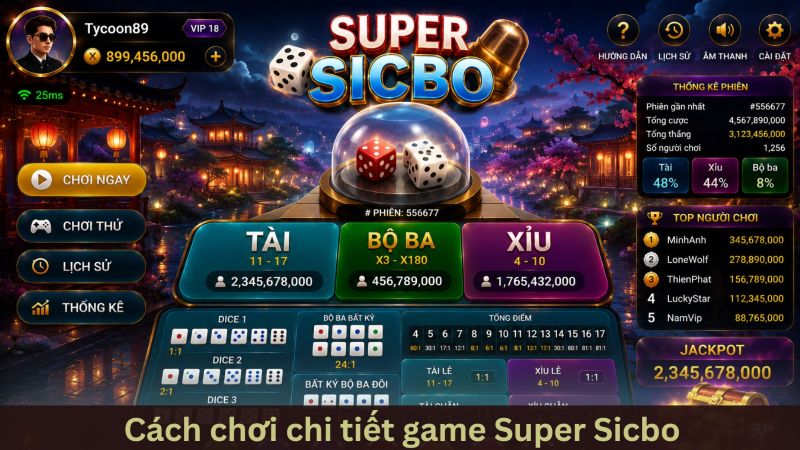 Super sicbo – Cẩm nang chinh phục game từ tân binh đến cao thủ 3 Cách chơi super sicbo chi tiết cho người mới bắt đầu