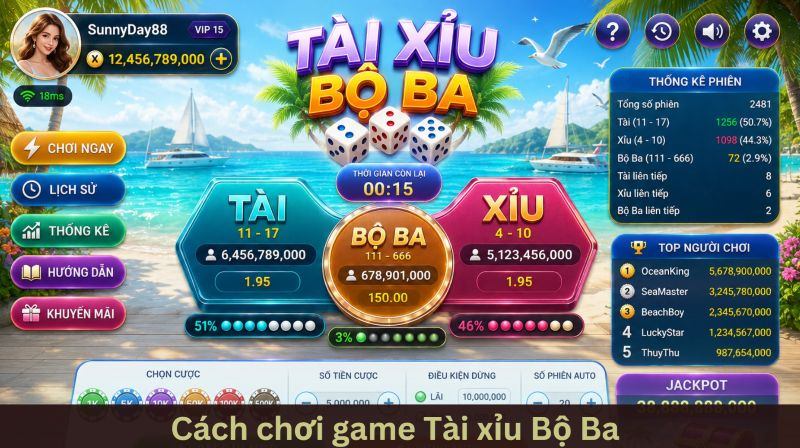 Tài Xỉu Bộ Ba – Bí kíp chinh phục game cược thế hệ mới 3 Các hình thức cược tài xỉu bộ ba phổ biến nhất