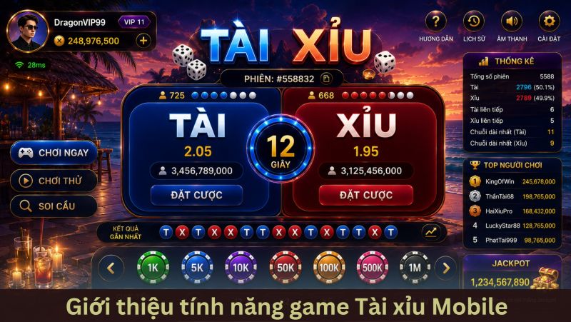 Tài xỉu mobile – Bí kíp cá cược mượt mà và hốt bạc mọi lúc mọi nơi 2 Tài xỉu mobile – Sự tiện lợi tối đa của sảnh cược trực tuyến
