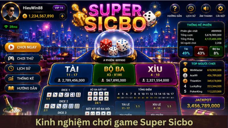 Super sicbo – Cẩm nang chinh phục game từ tân binh đến cao thủ 4 Kinh nghiệm hay giúp bạn làm chủ bàn cược super sicbo