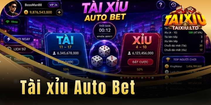 Tài xỉu Auto Bet – Rảnh tay hốt bạc từ game mang xu hướng mới 5 Tài xỉu Auto Bet – Rảnh tay hốt bạc từ game mang xu hướng mới