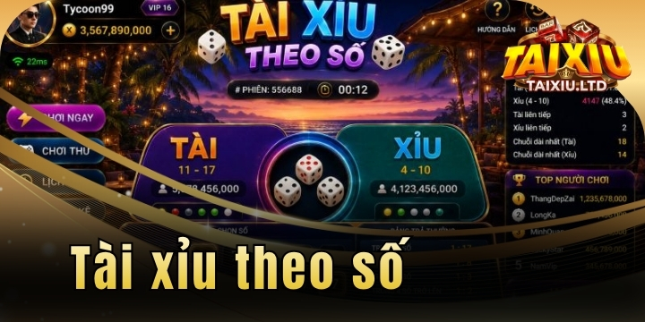 Tài xỉu theo số – Tip đặt cược trực tuyến bao thắng từ cao thủ 13 tai xiu theo so 2026 moi nhat